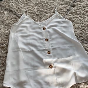 White button down cami